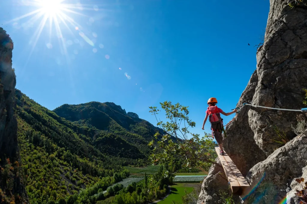 Soleil à la Ferrata des Ammonites