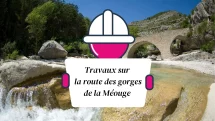 Fermeture de la route des gorges de la Méouge